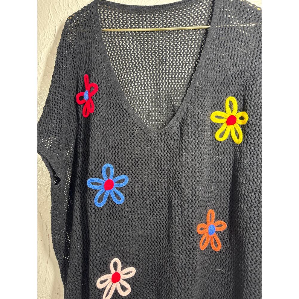 Bloomchic Stereo Flower Design Slit Hem Swim Cover‎ Up Dress Size 22-24